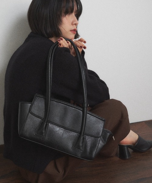 Shelly island（シェリーアイランド）の「フラップショルダーバッグ（ショルダーバッグ・レディース・ブラウン/ブラック・FREE）」の4枚目の写真