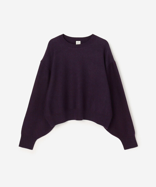 ORCIVAL（オーシバル）の「ORCIVAL | ウールコットン ラウンドネックプルオーバー WOMEN（ニット/セーター・レディース・パープル/グレー・1）」の2枚目の写真