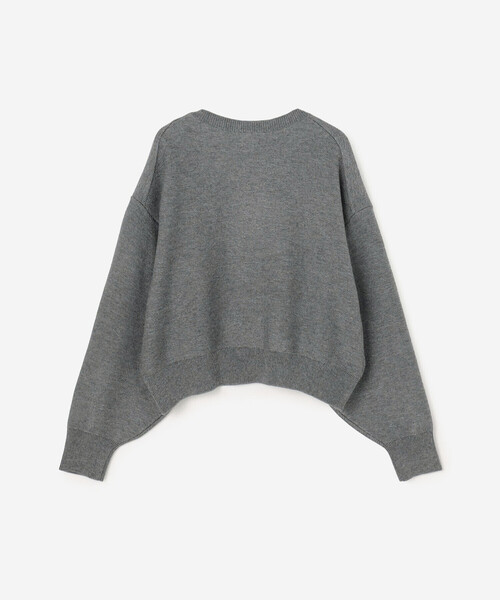 ORCIVAL（オーシバル）の「ORCIVAL | ウールコットン ラウンドネックプルオーバー WOMEN（ニット/セーター・レディース・パープル/グレー・1）」の4枚目の写真