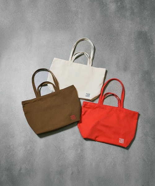 ROSE BUD（ローズバッド）の「EVERYDAY CANVAS TOTE（トートバッグ・レディース・オレンジ/ブラウン/オフホワイト・ONE SIZE）」の4枚目の写真