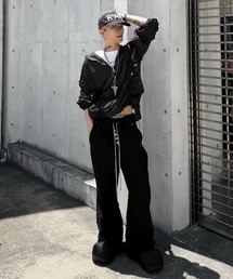 DIG YOUR OWN GRAVE（ディグユアオウングレイブ）の「【DIG YOUR OWN GRAVE】SYN-EDGE BLOUSON / 【ディグユアオウングレイブ】アシンメトリーテックブルゾン＜着用動画あり＞（ブルゾン）」