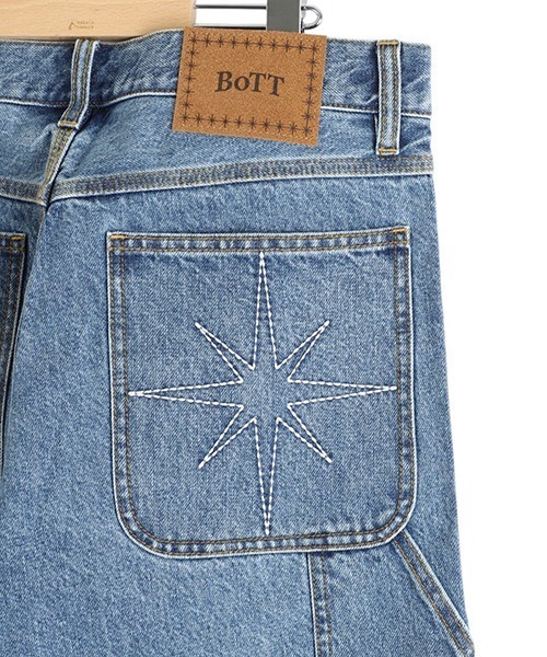 BOTT（ボット）の「BOTT / ボット：Sparkle Denim Painter Short：BOTT-25SS-14[WAX]（デニムパンツ・メンズ・インディゴブルー/ブラウン・L/M）」の11枚目の写真