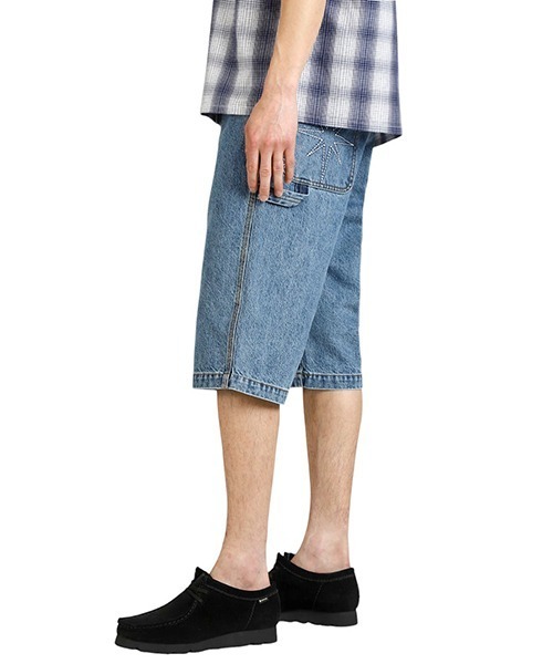 BOTT（ボット）の「BOTT / ボット：Sparkle Denim Painter Short：BOTT-25SS-14[WAX]（デニムパンツ・メンズ・インディゴブルー/ブラウン・L/M）」の5枚目の写真