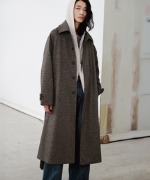 WYM LIDNM | WOOLY HERRINGBONE BALMACAAN COAT(ステンカラーコート)