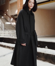 WYM LIDNM(EB oC h)WOOLY HERRINGBONE BALMACAAN COAT(XeJ[R[g)