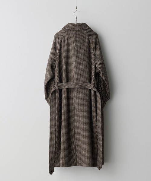 WOOLY HERRINGBONE BALMACAAN COAT（ステンカラーコート）｜WYM LIDNM