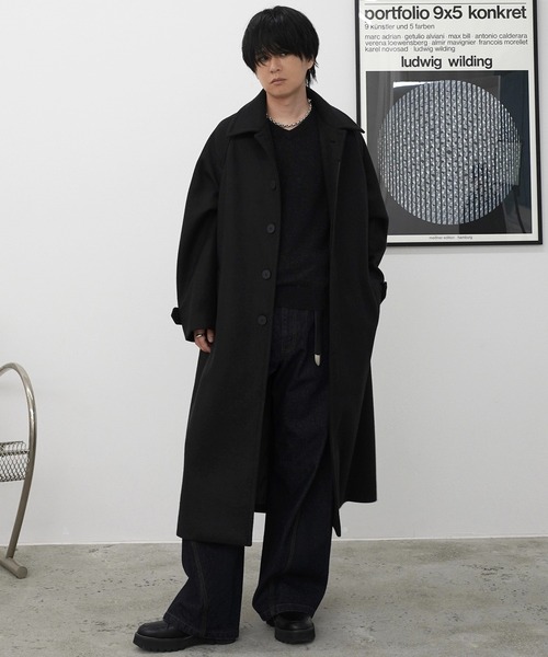 WYM LIDNM（ウィム バイ リドム）の「WOOLY HERRINGBONE BALMACAAN