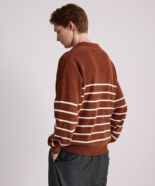 Saturdays NYC（サタデーズ ニューヨークシティ ）の「Seaport Skipper Sweater（ニット/セーター・メンズ・レンガ/ブラック・L/M/S/XL）」の21枚目の写真