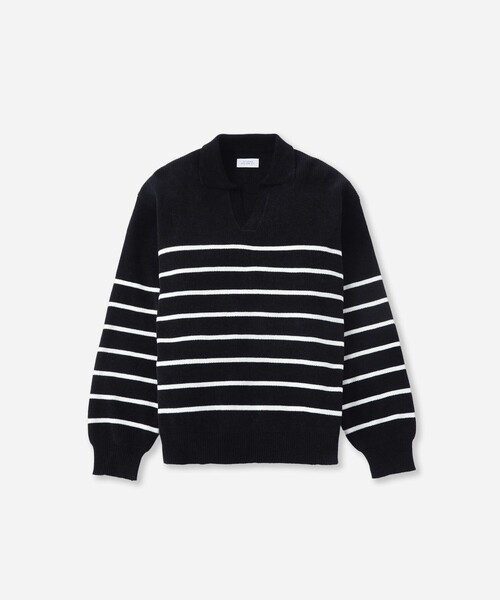 Saturdays NYC（サタデーズ ニューヨークシティ ）の「Seaport Skipper Sweater（ニット/セーター・メンズ・レンガ/ブラック・L/M/S/XL）」の8枚目の写真