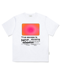 ESCAPEFROM（エスケープフロム）の「Square Clips Print Overfit Short Sleeve Tee White（Tシャツ/カットソー）」