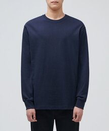 クルーネック長袖Tシャツ[ネイビー]
