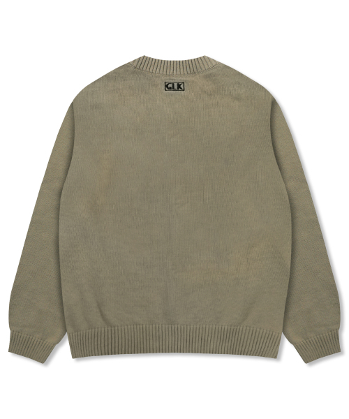 GLACK(グラック)の「GNT070 VHSライン刺繍クルーネックニット(オリーブ)(ニット/セーター・レディース・その他・MEDIUM/LARGE)」の6枚目の写真