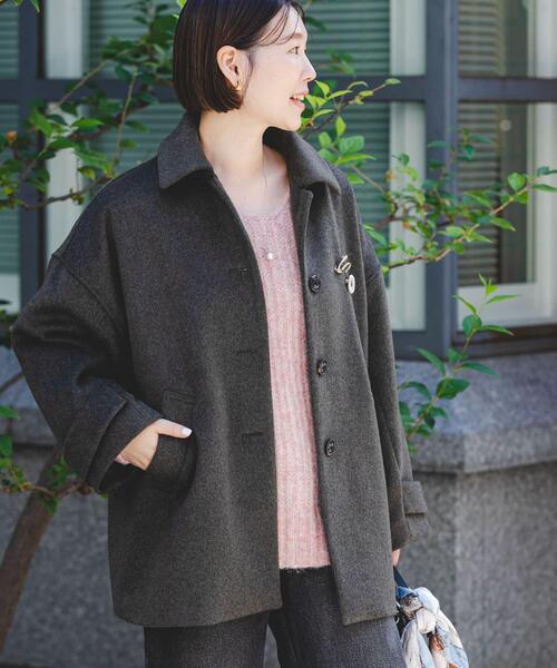 セール】F by ROSSO 『UR TECH』ビーバーテントラインコート（ステン