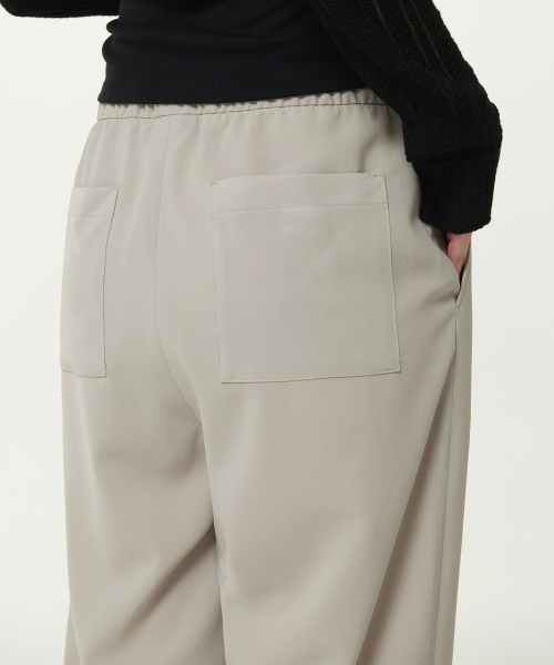 MUSINSA STANDARD WOMAN（ムシンサスタンダードウーマン）の「ウィメンズリネンライクワイドバンディングパンツ[ライトベージュ]（その他パンツ・レディース・その他・30/24/26/28）」の5枚目の写真