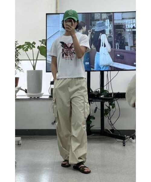 THE GREEN LAB（ザグリーンラボ）の「バタフライグラフィック半袖Tシャツ[ホワイト]（Tシャツ/カットソー・レディース・その他・FREE）」の13枚目の写真