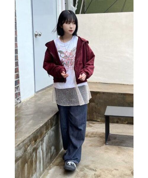 THE GREEN LAB（ザグリーンラボ）の「バタフライグラフィック半袖Tシャツ[ホワイト]（Tシャツ/カットソー・レディース・その他・FREE）」の19枚目の写真