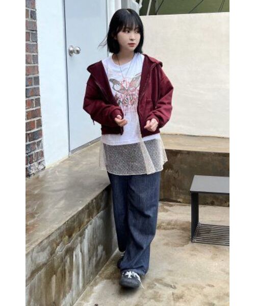 THE GREEN LAB（ザグリーンラボ）の「バタフライグラフィック半袖Tシャツ[ホワイト]（Tシャツ/カットソー・レディース・その他・FREE）」の20枚目の写真