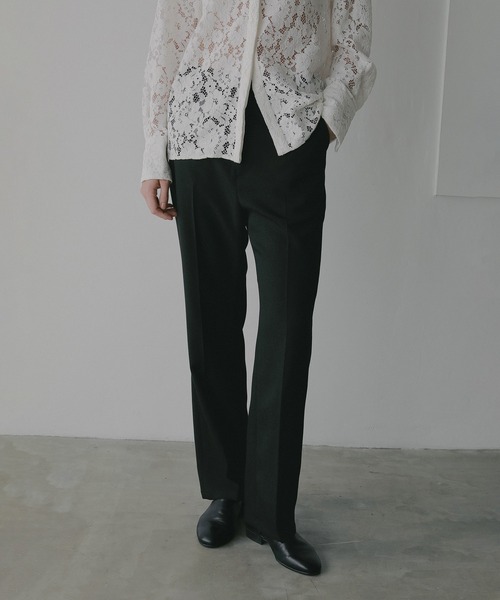 MANOF(マノフ)の「STRAIGHT SLIM PANTS(その他パンツ・レディース・ブラック/ピンク/ブラウン・M/S)」の2枚目の写真