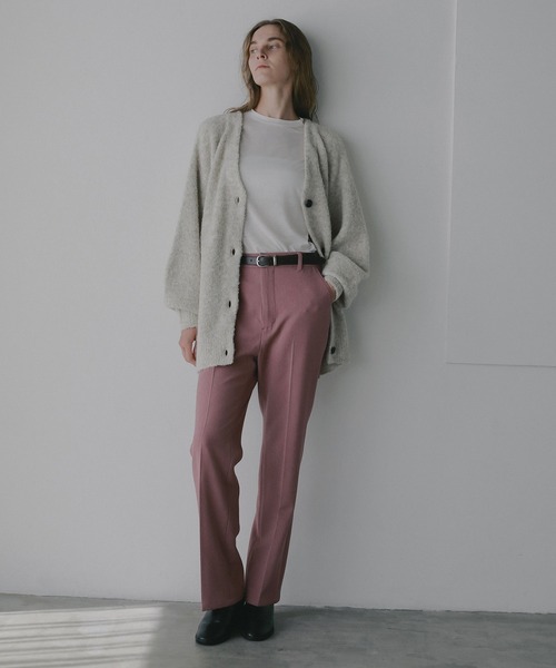 MANOF(マノフ)の「STRAIGHT SLIM PANTS(その他パンツ・レディース・ブラック/ピンク/ブラウン・M/S)」の9枚目の写真