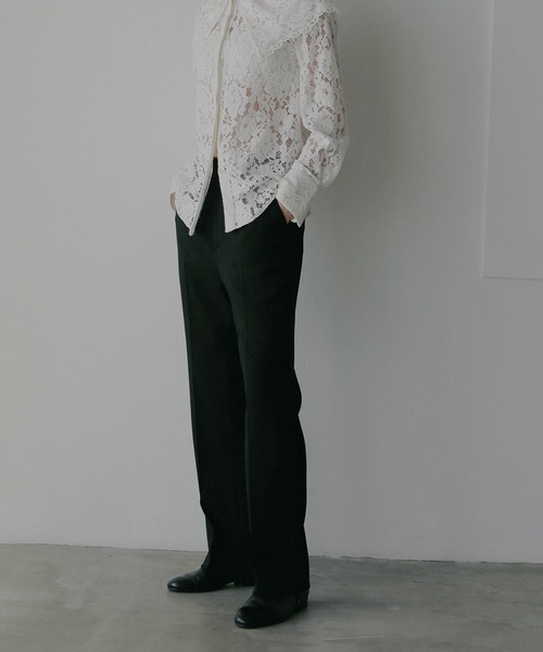 MANOF(マノフ)の「STRAIGHT SLIM PANTS(その他パンツ・レディース・ブラック/ピンク/ブラウン・M/S)」の16枚目の写真