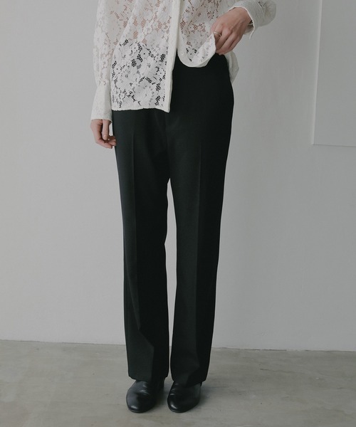 MANOF(マノフ)の「STRAIGHT SLIM PANTS(その他パンツ・レディース・ブラック/ピンク/ブラウン・M/S)」の14枚目の写真