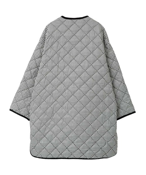 LOGEMENT DE CLAIRE(ロジュモンドクレール)の「【Gymphlex/ジムフレックス】QUILT DOWN COLLARLESS COAT(ダウンジャケット/コート・レディース・チェック・FREE)」の2枚目の写真