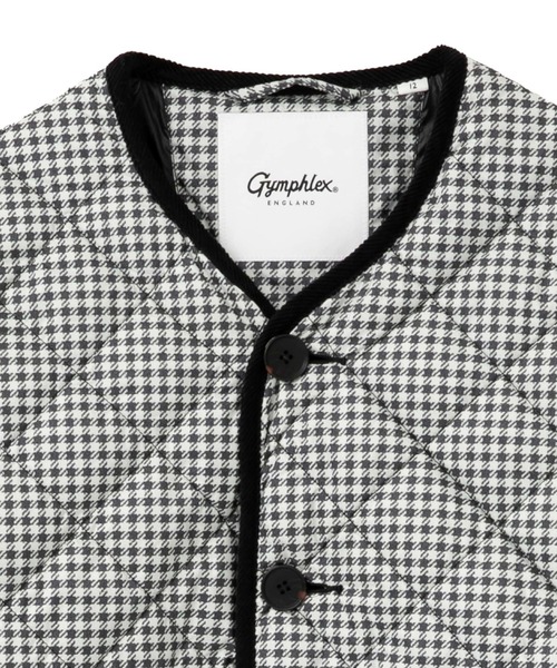 LOGEMENT DE CLAIRE(ロジュモンドクレール)の「【Gymphlex/ジムフレックス】QUILT DOWN COLLARLESS COAT(ダウンジャケット/コート・レディース・チェック・FREE)」の3枚目の写真