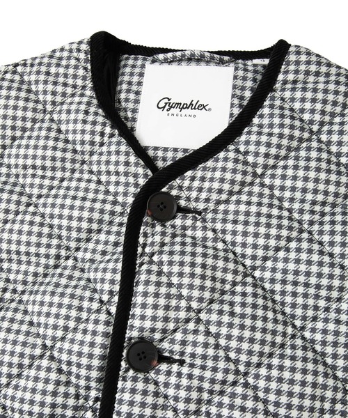 LOGEMENT DE CLAIRE(ロジュモンドクレール)の「【Gymphlex/ジムフレックス】QUILT DOWN COLLARLESS COAT(ダウンジャケット/コート・レディース・チェック・FREE)」の6枚目の写真