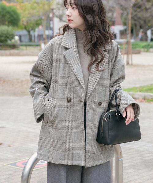 セール】オーバーサイズジャケット（ノーカラーコート）｜ITEMS