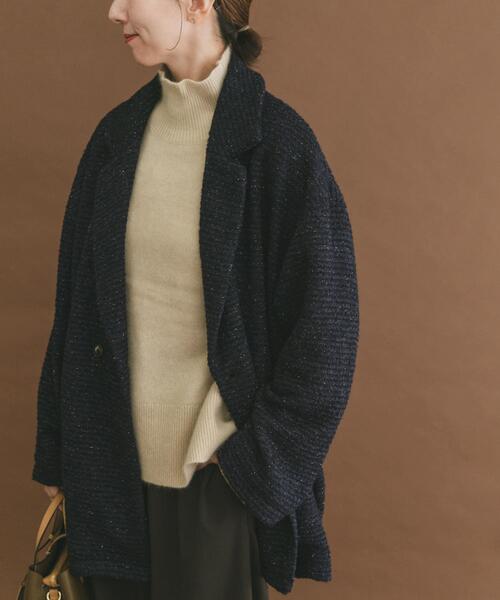 ITEMS URBANRESEARCH（アイテムズ アーバンリサーチ）の「オーバーサイズジャケット（その他アウター・レディース・ネイビー/ブラウン/グレー系その他/ブラウン系その他・FREE）」の19枚目の写真