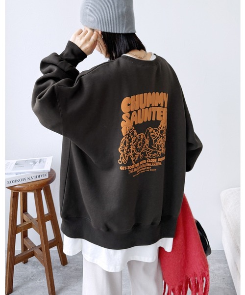 セール】お散歩フレンズ裏起毛スウェット（スウェット）｜reca（レカ