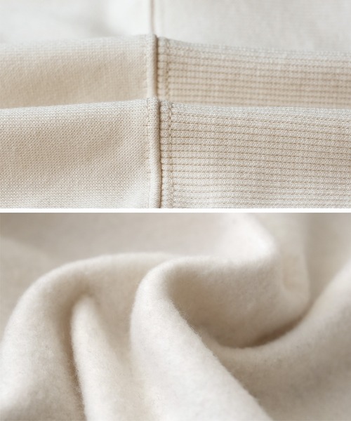 reca（レカ）の「お散歩フレンズ裏起毛スウェット（スウェット・レディース・チャコールグレー/ダークブラウン/キナリ・FREE）」の17枚目の写真