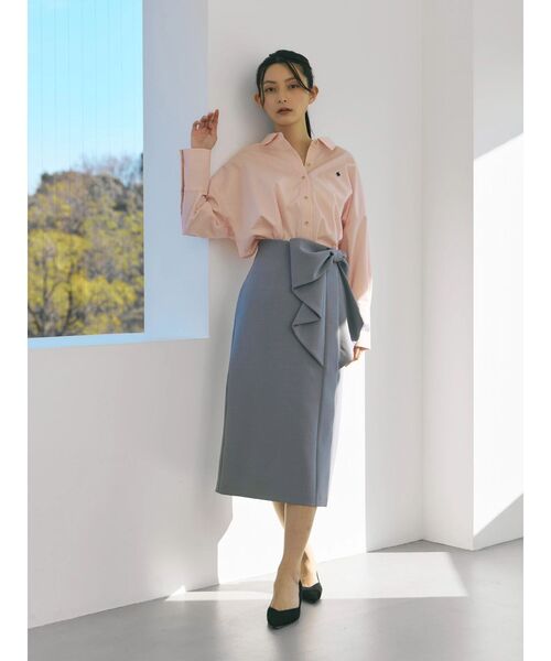 POLO BCS(ポロ ビーシーエス)の「【POLO BCSコラボ】オーバーシャツ(シャツ/ブラウス・レディース・ピンク/ライトブルー/グレー/オフホワイト/ブルー・MEDIUM)」の12枚目の写真