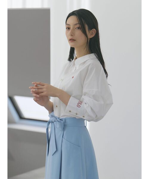 POLO BCS(ポロ ビーシーエス)の「【POLO BCSコラボ】オーバーシャツ(シャツ/ブラウス・レディース・ピンク/ライトブルー/グレー/オフホワイト/ブルー・MEDIUM)」の21枚目の写真