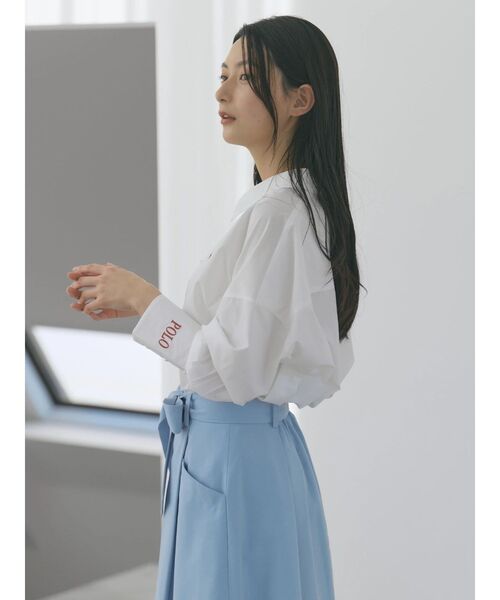 POLO BCS(ポロ ビーシーエス)の「【POLO BCSコラボ】オーバーシャツ(シャツ/ブラウス・レディース・ピンク/ライトブルー/グレー/オフホワイト/ブルー・MEDIUM)」の22枚目の写真