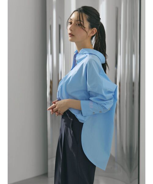 POLO BCS(ポロ ビーシーエス)の「【POLO BCSコラボ】オーバーシャツ(シャツ/ブラウス・レディース・ピンク/ライトブルー/グレー/オフホワイト/ブルー・MEDIUM)」の1枚目の写真