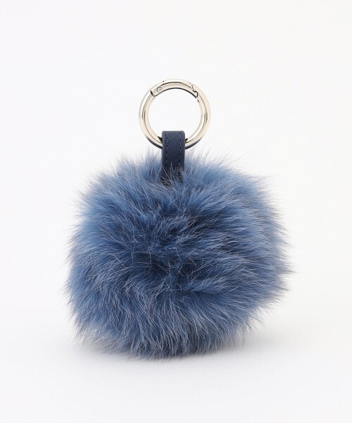 ANY（エニィ）の「ファーチャーム（マフラー・レディース・ブラウン系/ブルー系・F）」の2枚目の写真