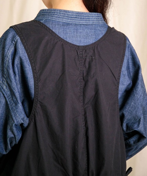 Brocante（ブロカント）の「[Brocante / ブロカント] 高密度ウェザー デフォルメサロペット（サロペット/オーバーオール・レディース・ブラック・2）」の10枚目の写真