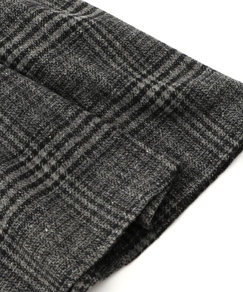 iS ScoLar(イズスカラー)の「553259:バラ×蝶刺繍起毛 チェックマーメイドスカート(スカート・レディース・チャコールグレー/ベージュ・M)」の14枚目の写真