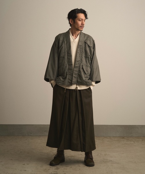 和ROBE(ワローブ)の「和ROBE / WOOL CORDURA EASY HAKAMA(その他パンツ・メンズ・オリーブ/ダークネイビー・2/3)」の8枚目の写真