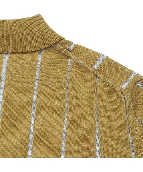 sortie(ソルティ)の「Reverse Combination Polo Knit (Mustard)(ニット/セーター・メンズ・その他・X-LARGE/MEDIUM/LARGE)」の2枚目の写真