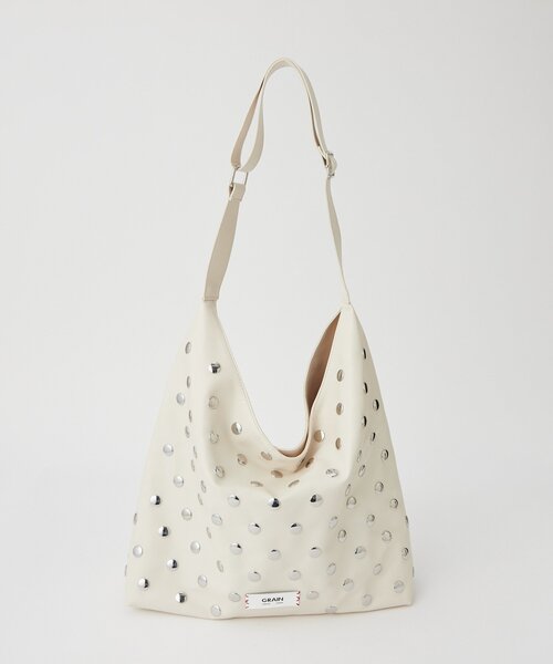 GRAIN(グレイン)の「【WEB限定】【GRAIN/グレイン】スタッズショルダートートバッグ(トートバッグ・レディース・ブラック/アイボリー/イエロー・FREE)」の21枚目の写真