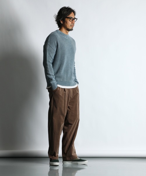 The DUFFER of ST.GEORGE(ザダファーオブセントジョージ)の「MOLESKIN EASY WIDE PANTS:モールスキン ワンタック イージーワイドパンツ(その他パンツ・メンズ・チャコールグレー/ブラウン・X-LARGE/LARGE/MEDIUM/SMALL)」の12枚目の写真
