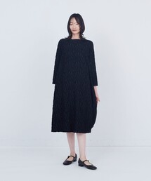 カットジャカードワンピース