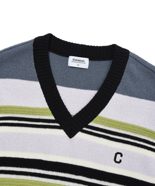 COVERNAT(カバーナット)の「マルチストライプニットベストライトパープル(ベスト・レディース・その他・LARGE/MEDIUM/SMALL/X-LARGE)」の3枚目の写真