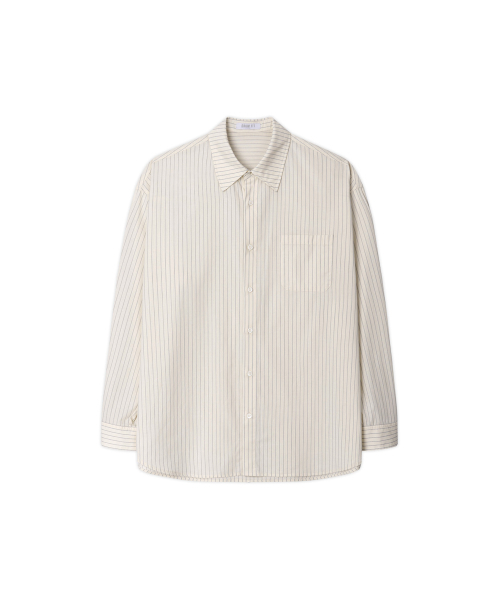 DRAW FIT（ドローフィット）の「ルマルストライプシャツ [アイボリー]（シャツ/ブラウス・メンズ・その他・MEDIUM/LARGE/X-LARGE）」の3枚目の写真