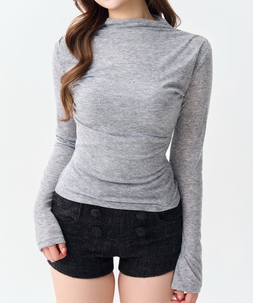 AND bijou high neck tops（Tシャツ/カットソー）｜andwang