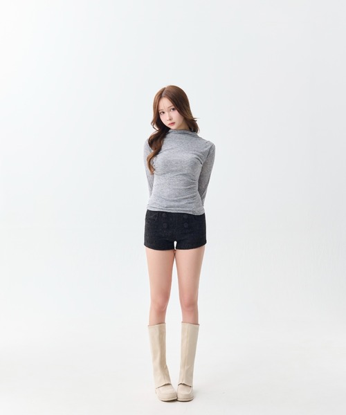 AND bijou high neck tops（Tシャツ/カットソー）｜andwang