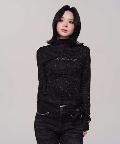 AND bijou high neck tops（Tシャツ/カットソー）｜andwang