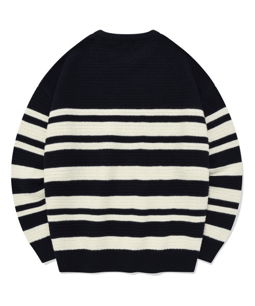 COVERNAT(カバーナット)の「ツートンストライプクルーネックニットネイビー(ニット/セーター・レディース・その他・LARGE/MEDIUM/SMALL/X-LARGE)」の2枚目の写真